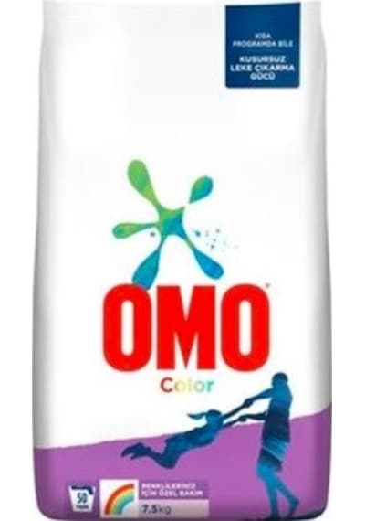Omo Color Toz Çamaşır Deterjanı 50 Yıkama 7500 G