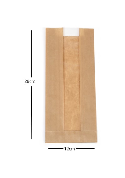 Anadolu Kağıtçılık 12X28Cm Pencereli Şamua Kese Kağıdı 10 Kg