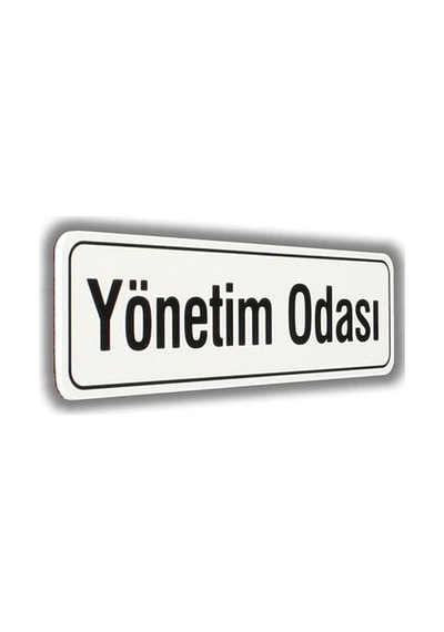 İzmir Fırça Elegan Pvc Tabela Yönetim Odası 7 25cm