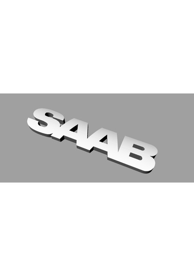 Saab 900 - 9000 Ön Panjur Amblem - Siyah - 3d