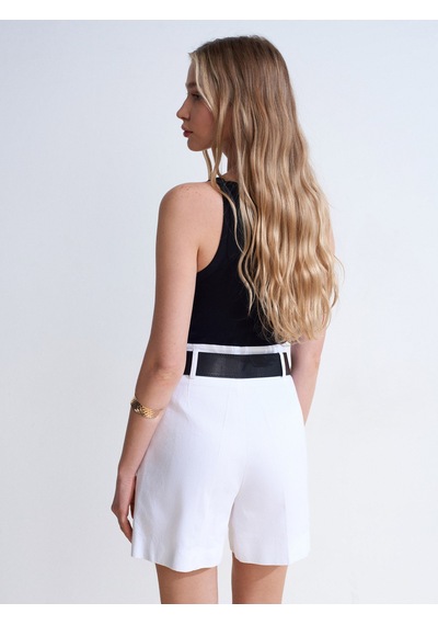 Dilvin 32892 Halter Yaka Top-siyah