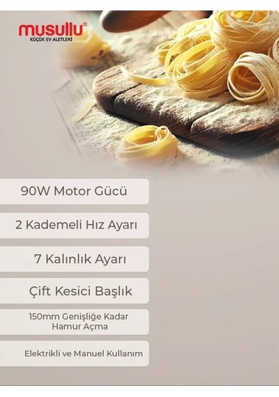 Musullu Ms-e150 150 Elektrikli Erişte Makinesi