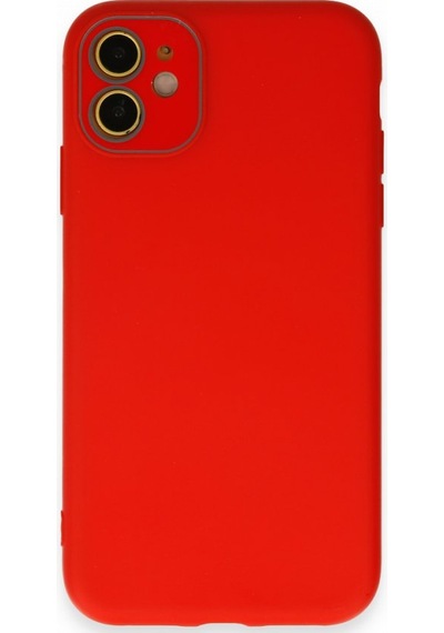 FitCase Apple Uyumlu iPhone 11 Glass Kamera Korumalı Lansman Silikon Kapak