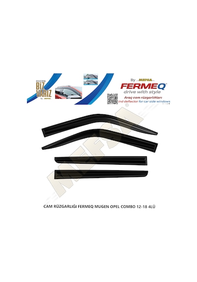 Cam Rüzgarlığı Fermeq Mugen Opel Combo 12-18 4lü