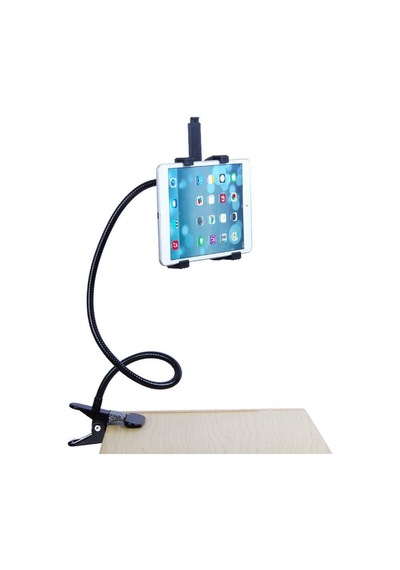 Klipsli 360 Derece Dönebilen Spiral Universal Tablet iPad Tutucu
