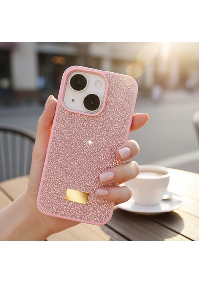 Microsonic Apple iPhone Uyumlu 15 Kılıf Cosmic Shine Pembe -