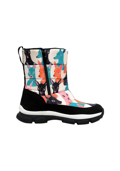 Kadın Vegan Çok Renkli Kar Botu - Sharpened Mind Tasarım Multicolor