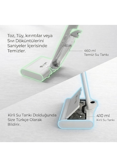 Eo-tech DW200 Kablosuz Şarjlı Mop