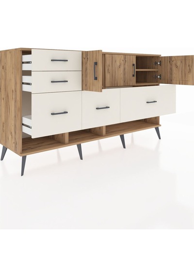 Hyperion Konsol 3 Raflı 5 Çekmeceli 3 Kapaklı 176x44x99 Çam-çam/a Çam-çam/aytaşı Hyperion Konsol 3 Raflı 5 Çekmeceli 3 Kapaklı 176x44x99 Çam-çam/a Çam-çam/aytaşı