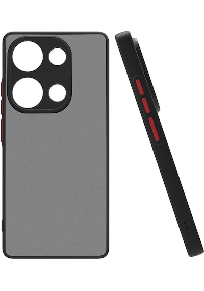 Xiaomi Redmi Note 13 Pro 4g Kılıf Mat Kamera Korumalı Renkli Tuşlu Sert Silikon Hux Kapak
