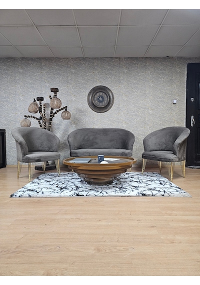 Zafir Teddy Takım Gold Kaplama Telli Ayak Çay Seti Koltuk - Berjer , Balkon, Salon, Ofis Kahverengi Zafir Teddy Takım Gold Kaplama Telli Ayak Çay Seti Koltuk - Berjer , Balkon, Salon, Ofis Kahverengi