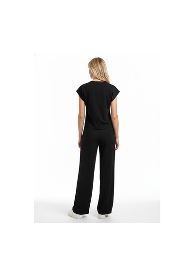 Xint Siyah Pamuk Dokulu Oversize Sweat Pantolon 470535
