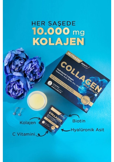 Collagen 30 Saşe 10.000 Mg Tip 1 Tip 3 Ananas Aromalı 3'lü