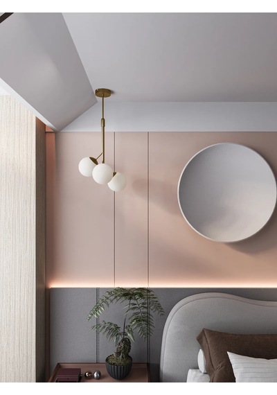 Luno 3 White Antique Eskitme Gövdeli Beyaz Camlı 3 Lü Sarkıt Av 1 Adet