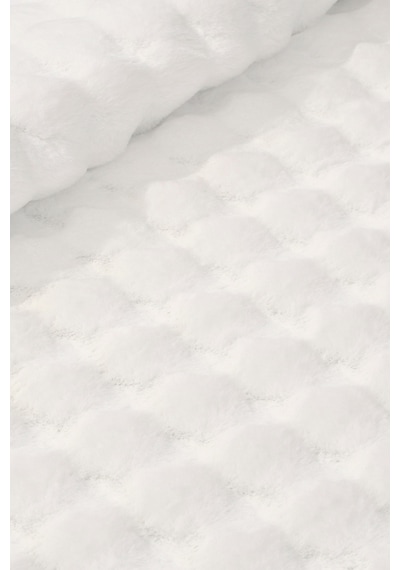 Yüksek Kalite Ekstra Yumuşak Kırık Beyaz Kaymaz Özel Tabanlı Tavşan Bubble Peluş Halı