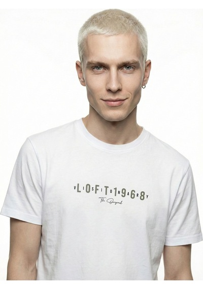LOFT Regular Fit Erkek Tshirt K.kol Lf2041024 Q1.v1 Beyaz