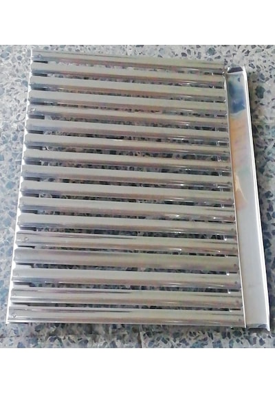41X31.5Cm Oluklu Krom Çelik Izgara-