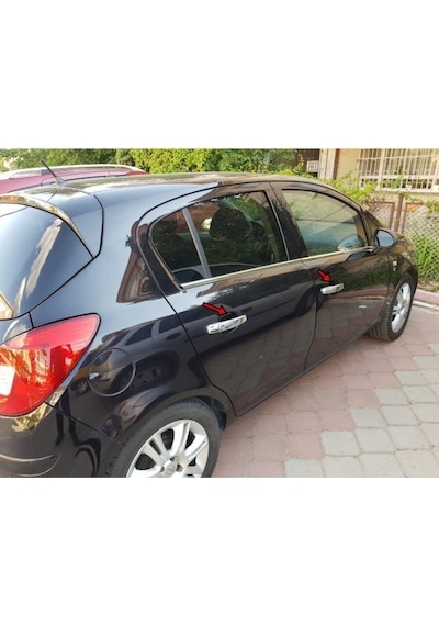 Opel Corsa D Krom Cam Çıtası 6 Parça 2007-2015 Paslanmaz Çelik