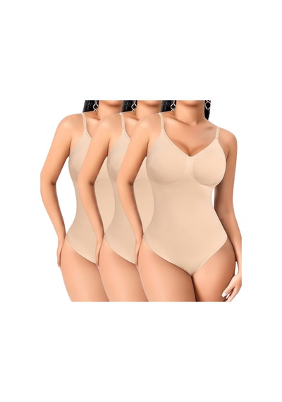 Mood Agenda Kadın İnce Askılı Çıtçıtlı Slip Body Korse Ten 3'lü Ten Rengi