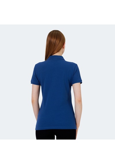 Slazenger VERA I Kadın Polo Yaka Saks Mavi Tişört
