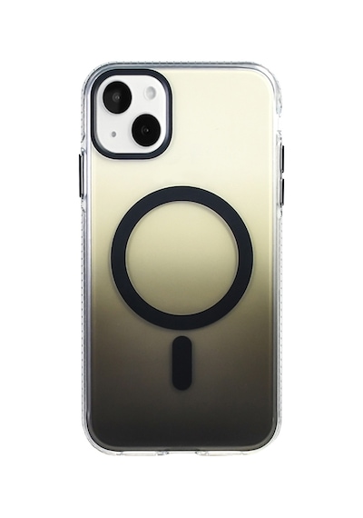 Subutu Apple Uyumlu iPhone 15 Kılıf M-safe Şarj Özellikli Transparan Renk Geçişli Sbt Toros Kapak - Gold Altın