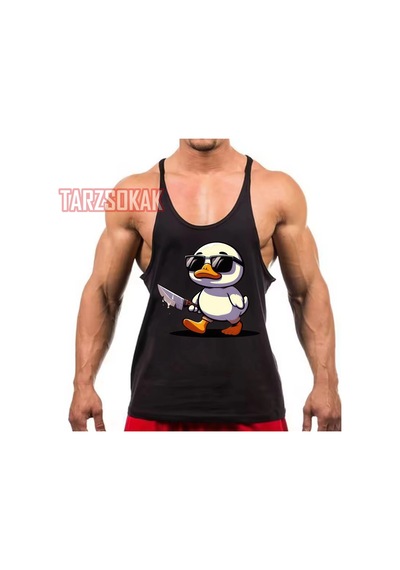 Tarzsokak Gym Tank Top Fitness Sporcu Atleti Gym73 Siyah