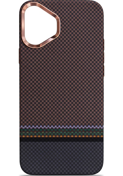 Carbonaır Magforge Elite Heritage Noir Apple Uyumlu iPhone 17 Magsafe Karbon Kılıf Heritage Noir