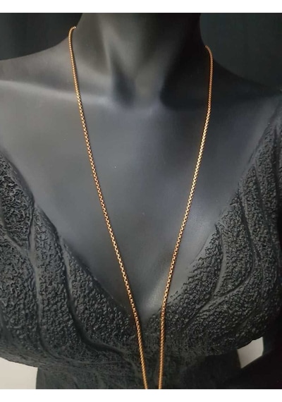 Vog Yuvarlak Model Rose Renk Çelik Unisex 80 Cm Uzunluk Kolye Zincir Rose Gold Vog Yuvarlak Model Rose Renk Çelik Unisex 80 Cm Uzunluk Kolye Zincir Rose Gold