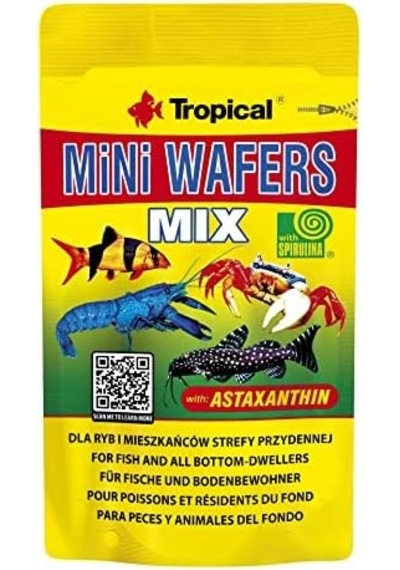 Mini Wafers Mix 18gr Vatoz Ve Çöpçü Balığı Yemi