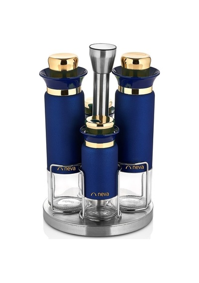 Neva N2748 Sweet Premium Yakamoz 4 Lü Baharat Seti Lacivert