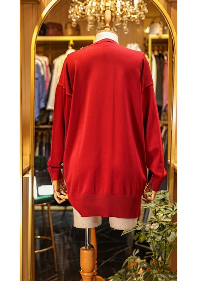 Missemramiss Mıssemramıss Ms-25yı17t4710-v Vişne Renk Taş İşlemeli Triko Tunik Çok Renkli Missemramiss Mıssemramıss Ms-25yı17t4710-v Vişne Renk Taş İşlemeli Triko Tunik Çok Renkli