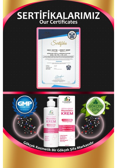 Gökçek Şifa Yüz ve Vücut Beyazlatıcı Krem 150 ML