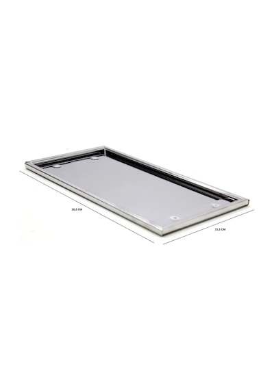 Paslanmaz Krom Metal Plakalık 31Cm X 15.5Cm 2 Adet 357560974