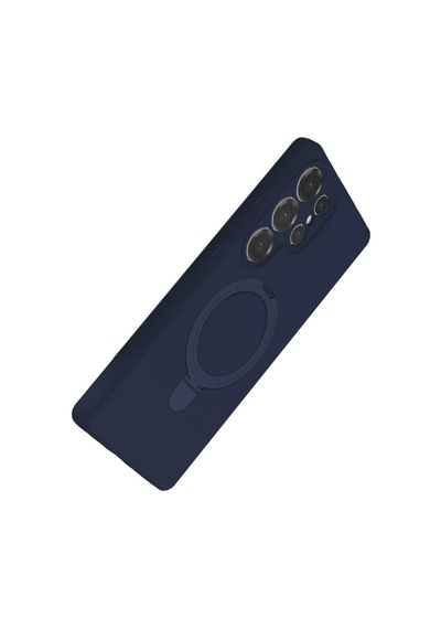 Samsung Galaxy Uyumlu, S24 Ultra Regal Magsafe Standlı Kapak - Lacivert