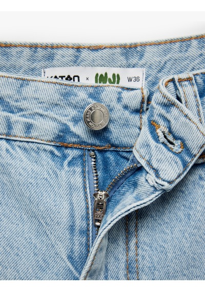 Koton Pamuklu Pis Paça Düğmeli Cepli Denim Bermuda Şort Açık İndigo 5sal40316md Açık İndigo Koton Pamuklu Pis Paça Düğmeli Cepli Denim Bermuda Şort Açık İndigo 5sal40316md Açık İndigo
