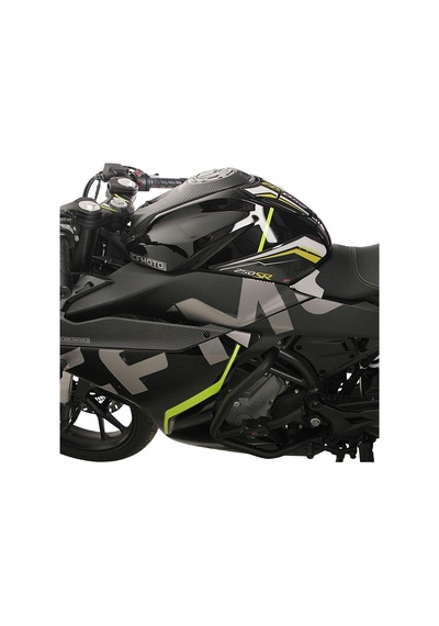 GP Kompozit CF Moto 250SR 2020-2022 Uyumlu Tank Pad Seti Turkuaz