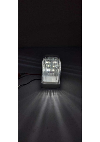 Ahmet Otomotiv 403 Tipi Tepe Lambası Side Marker Ledli Beyaz Renk 12-24v