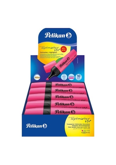 Pelikan Fosforlu Kalem Pembe 490 10 Adet Pembe