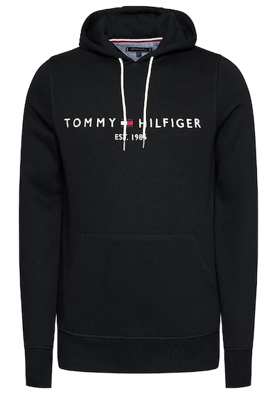 Tommy Hilfiger Kapşonlu Sweatshirt Siyah