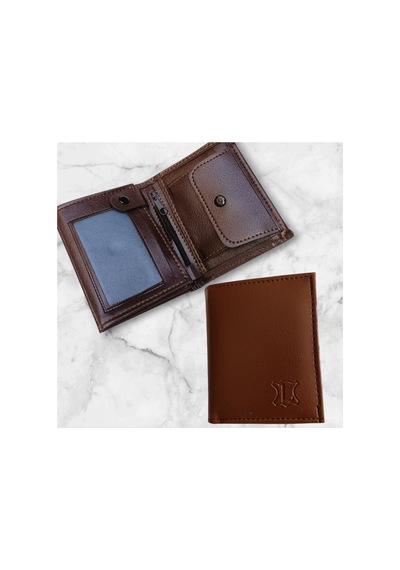 Organıcyou Guangzhou Dikey Pu Deri Erkek/kadın Kullanışlı Spor Cüzdan 11 Cm X 9 Cm X 2 Cm Koyu Kahverengi