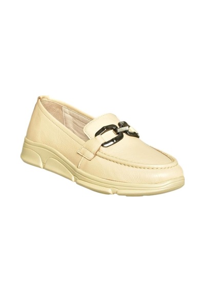 Fox Shoes T555081403 Bej Hakiki Deri Günlük Kadın Ayakkabı Bej-hakiki Deri