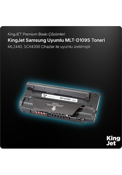 Kingjet Samsung Uyumlu Mlt-d109s Standart Kapasiteli  Uyumlu Toner