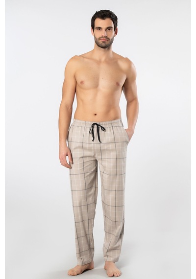 Cacharel Erkek Dokuma Pijama Tek Alt 2240/bej 3 Bej