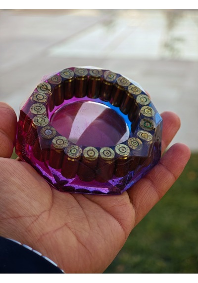Kül Tablası Epoksi Küllük Hediyelik Ürün 9 Mm Küllük Kül Tablası
