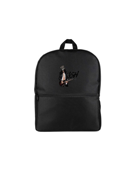 Slash Siluet Logo Siyah Sırt Çantası
