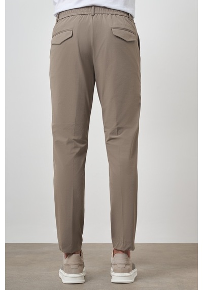 Morven Erkek Vizon Trend Slim Fit Tam Lastik Pantolon 25ms003038405 Vizon