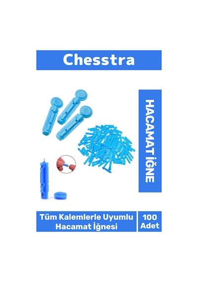Özel Tüm Kalemlerle Uyumlu Şeker Parmak Delme Profesyonel Hacamat Kalem İğnesi 100 Adet