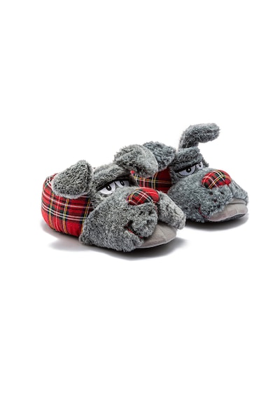 Twigy Zizu Erkek Hayvanlı Panduf Gri 41/46 Gri