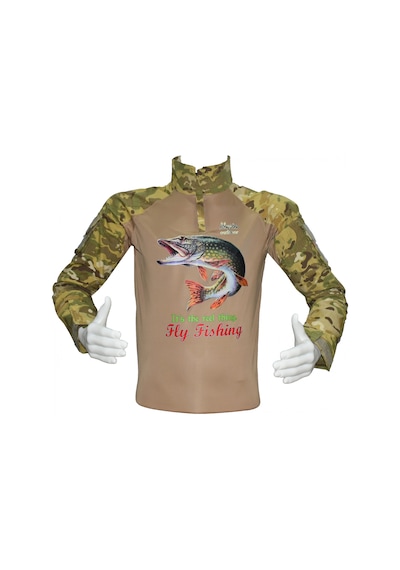 Combat Tişört Fishing M003 Avcı Balıkçı Turna Çok Renkli