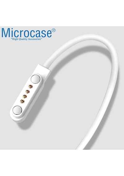 Microcase 4 Pin 7.62Mm Konnektör Akıllı Saat Manyetik Şarj Al2750